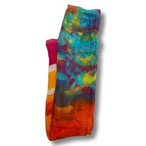 Hand painted 100% Silk Scarf!